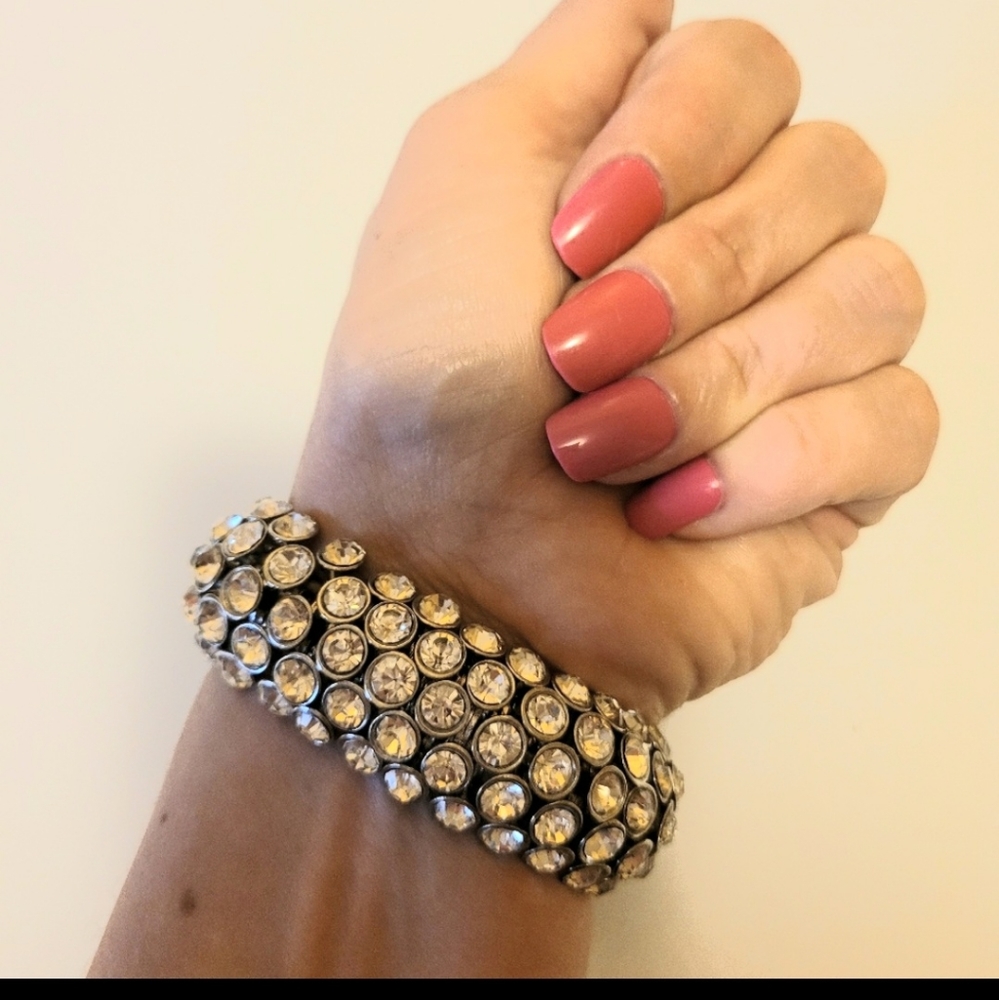 Airflex vintage stretchy rhinestone braclet